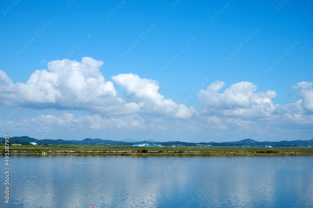 Cheonsu Bay is a reclaimed land in Seosan, South Korea.
