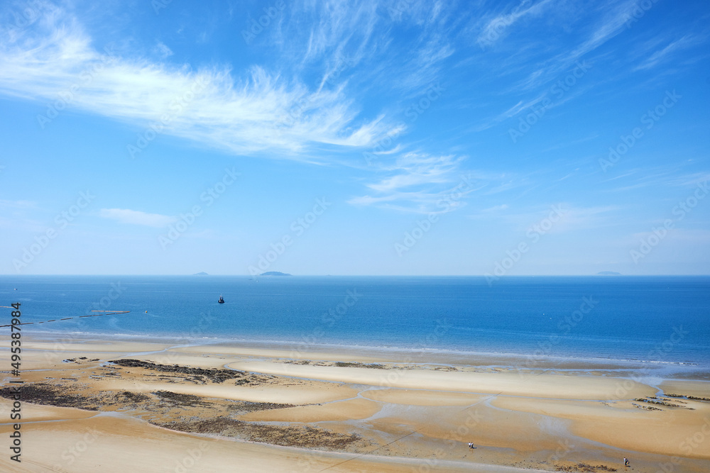 Kkotji Beach is a famous tourist destination in Taean-gun, South Korea.
