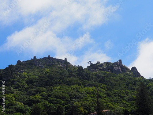 La ciudad de Sintra y su peculiar y bonito palacio. Portugal.