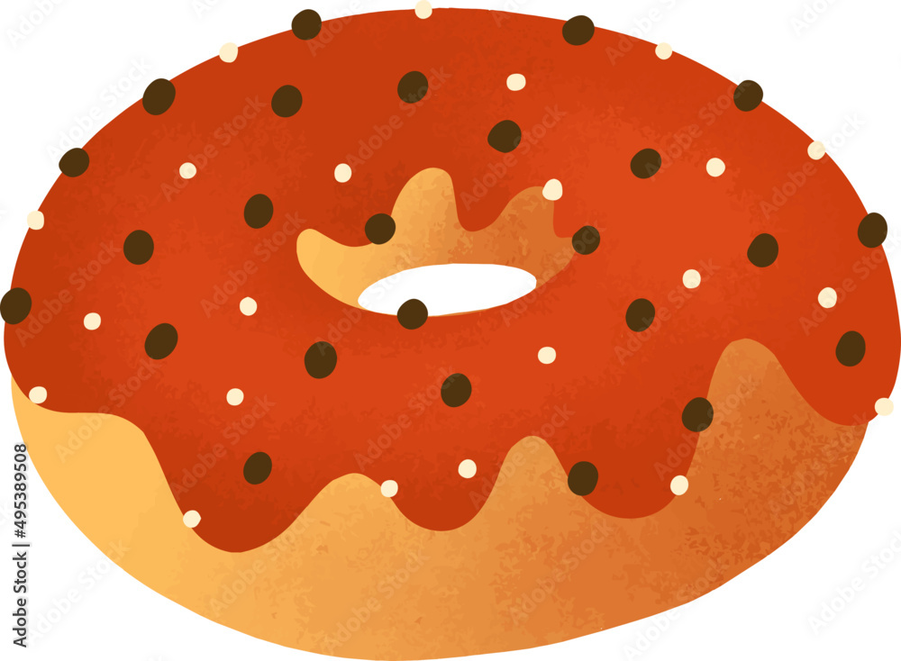 Sweet Donut Colored Illustration Sweet Donut Colored Illustration
