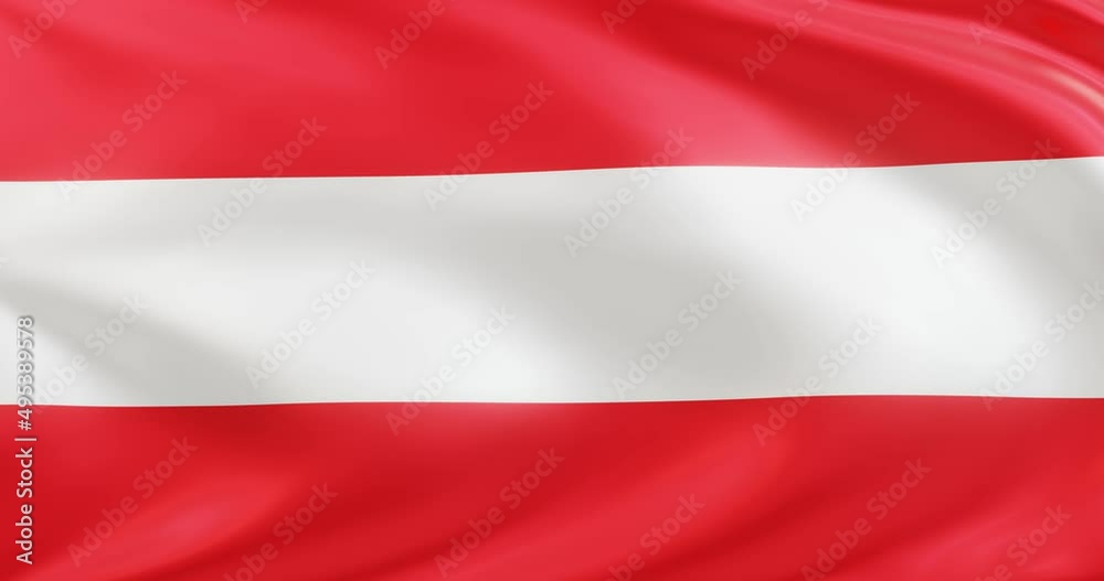 Flag of Austria, Seamless looping animation fluttering in the wind, Background Loop. Flag of Austria, Seamless looping animation fluttering in the wind, Background Loop.