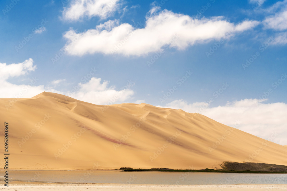 Sharp contrast between duna and sky, nature in Namibia. Sharp contrast between duna and sky, nature in Namibia.