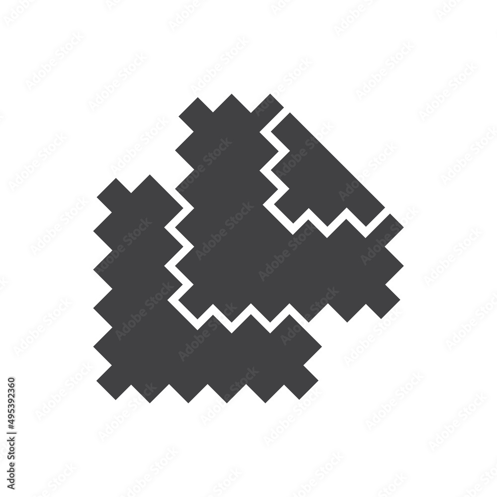 Fabric Sample Icon, Textile swatch icons. Sample material vector illustration