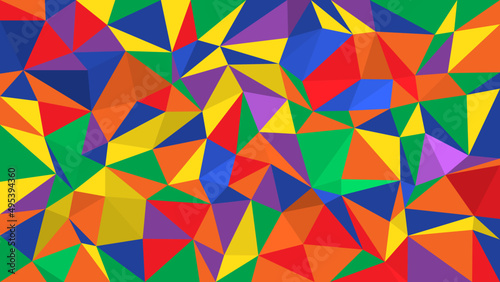 low polygon random colorful tone