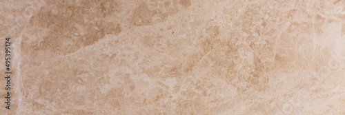 Beige marble texture. Long slab pattern for your interior design or web site. Expensive stone. photo