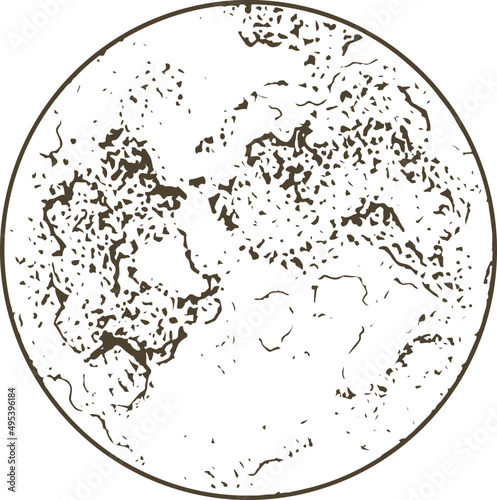 Celestial Body Hand Drawn Illustration
