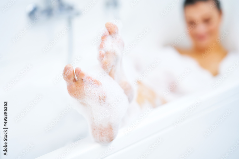 Young nice brunette woman having bath in bathtub Young nice brunette woman having bath in bathtub