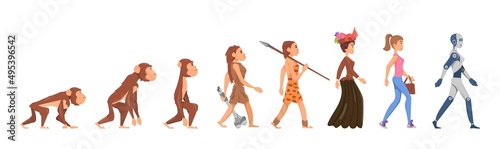 Fotografia Evolution of woman