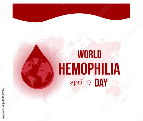 Vector Illustration of World Hemophilia Day. For a poster and banner.