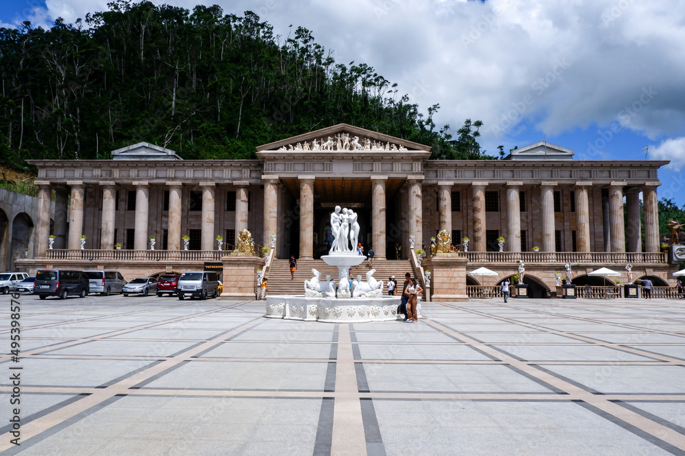 Obraz premium Temple of Leah (Taj Mahal of Cebu) Exterior Photos and Architectural Details - Busay, Cebu, Philippines - March 26, 2022