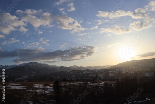 view of the Tatra Mountains