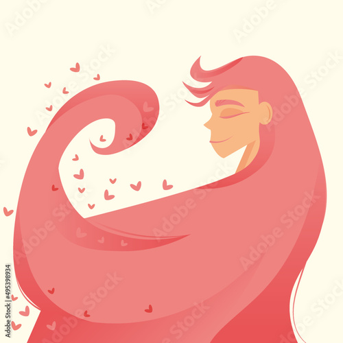 girl in pink