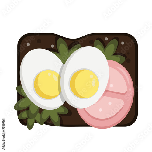 fried eggs and bacon