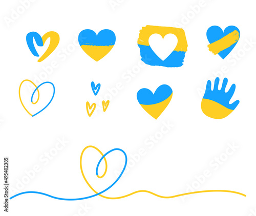 Heart shape with Ukranian