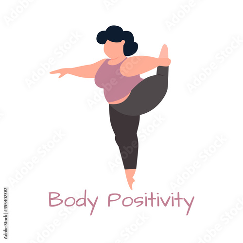 Fitness plus size girl