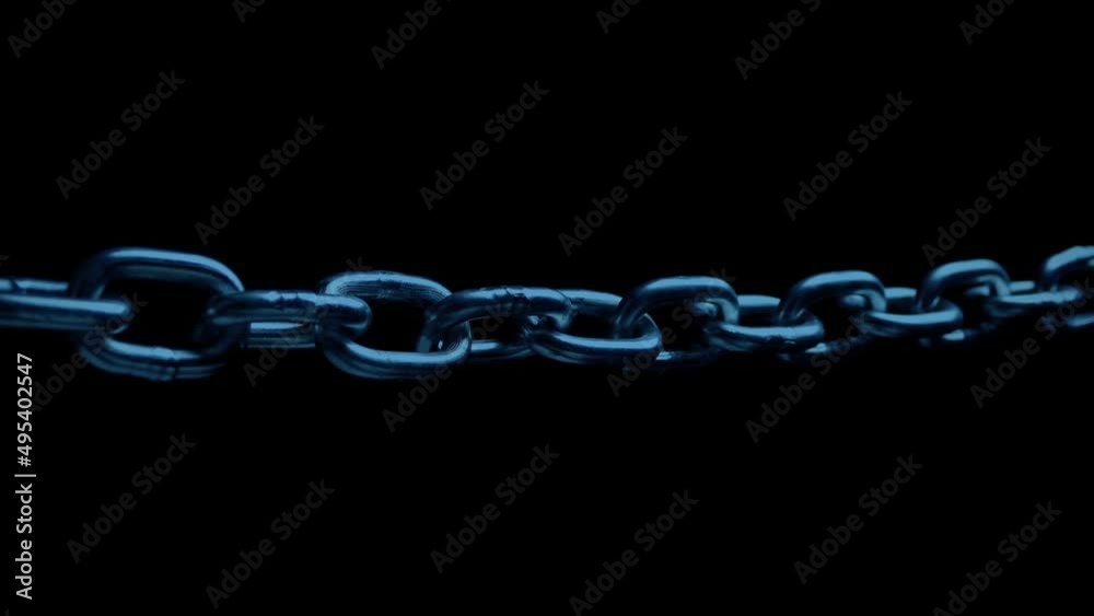 Moving Along Metal Chain In The Dark Moving Along Metal Chain In The Dark