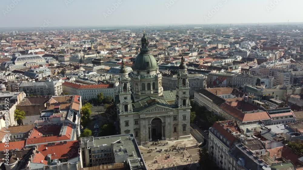 St. Stephen's Basilica in Budapest. Hungary. Aerial View. St. Stephen's Basilica in Budapest. Hungary. Aerial View.