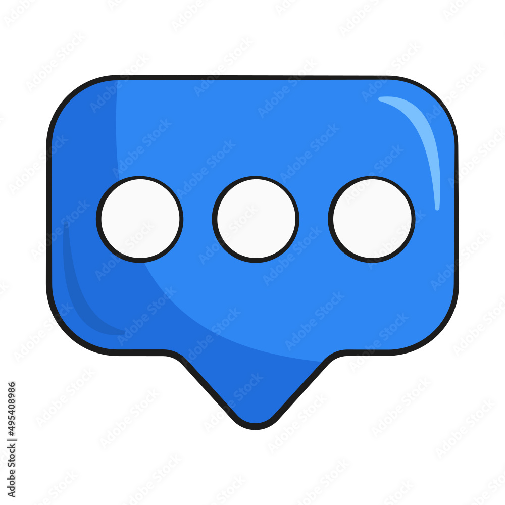 Chat icon. Vector. Cartoon. Isolated on white background. Chat icon. Vector. Cartoon. Isolated on white background.