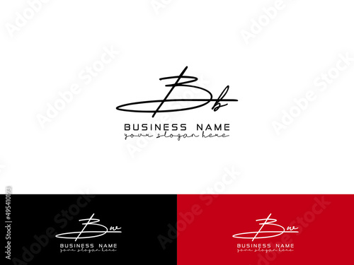 Colorful BB logo, Signature Bb b&b Fashion Logo Icon Vector Image Design for your business