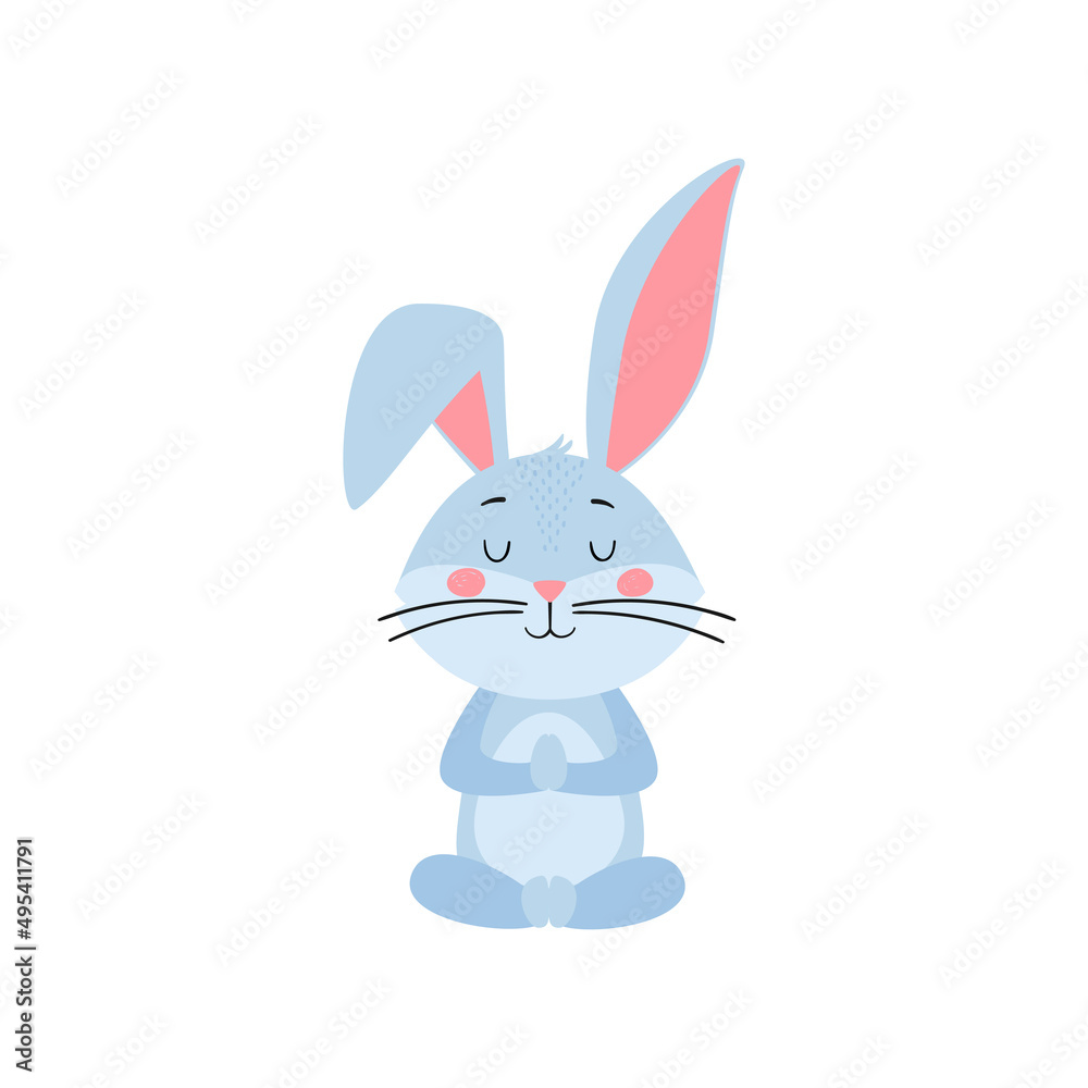 T Posing Rabbit Bunny Rabbit Yoga Pose