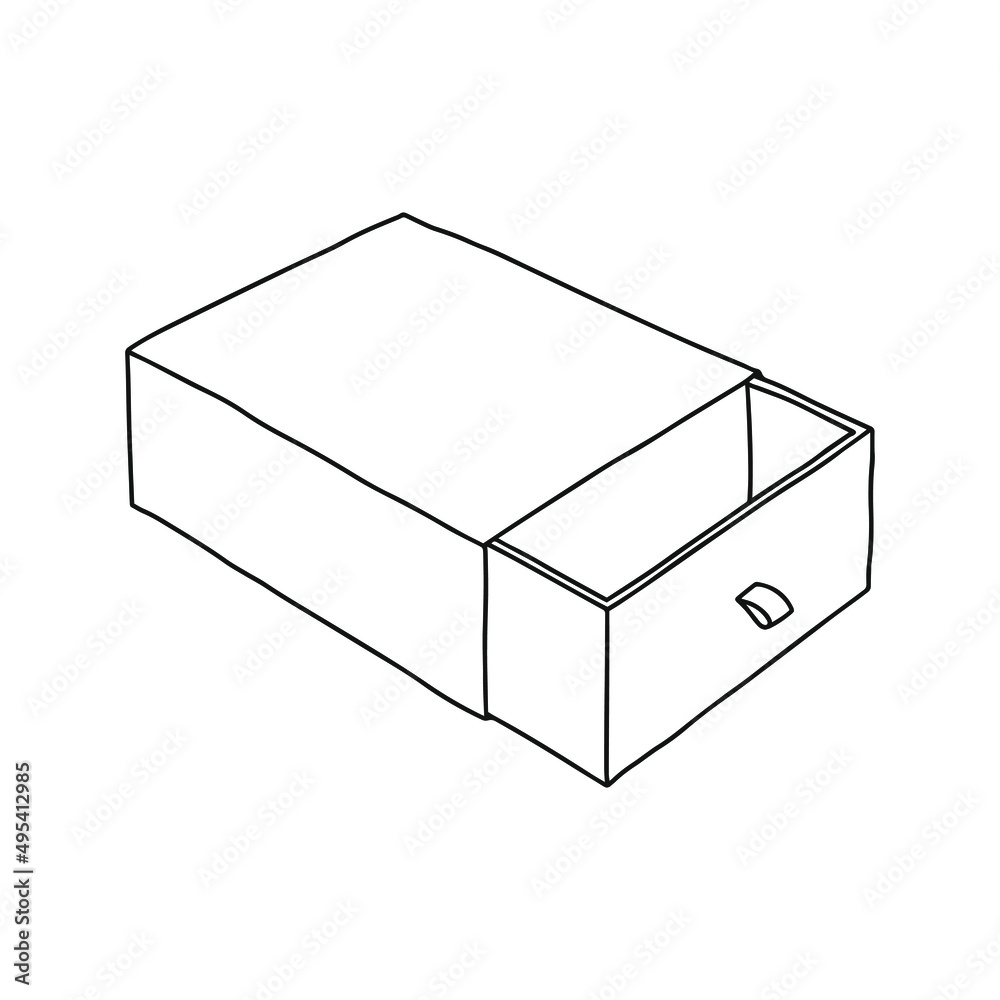 Paper box mockup. Vector illustration. Empty cardboard container template. Paper box mockup. Vector illustration. Empty cardboard container template.