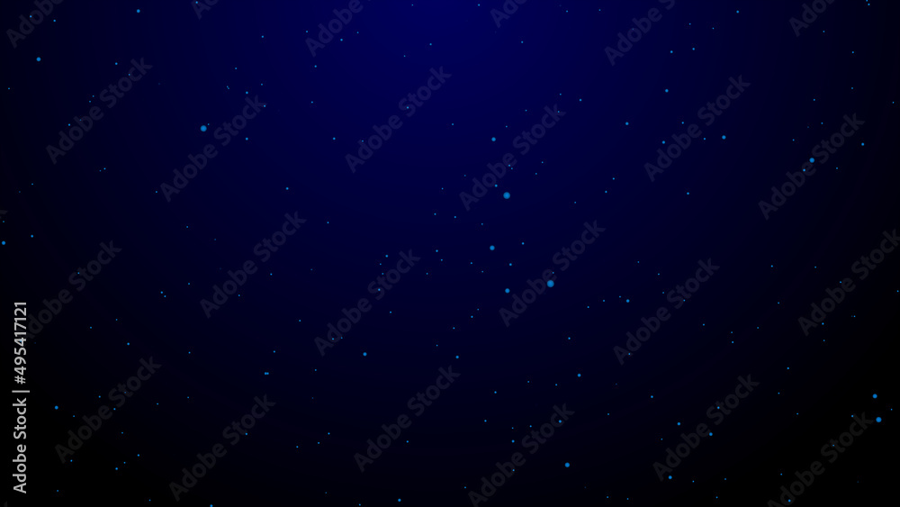 Abstract particle on dark blue Background