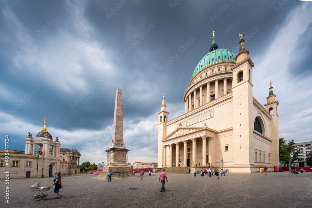 Obraz premium St. Nikolaikirche Potsdam Alter Markt Brandenburg