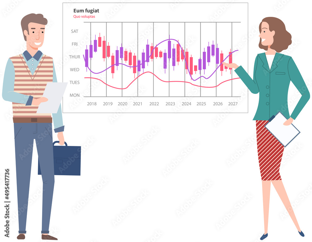 Analytics information and development statistics. Dashboard seo optimization, digital info. Presenters show statistical indicators and data on diagram. Colleagues giving presentation of report Analytics information and development statistics. Dashboard seo optimization, digital info. Presenters show statistical indicators and data on diagram. Colleagues giving presentation of report