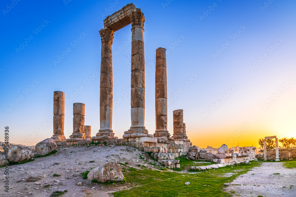 Amman, Jordan - Temple of Hercules, ancient Roman ruins
