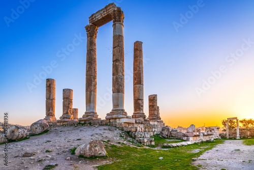 Fotografía Amman, Jordan - Temple of Hercules, ancient Roman ruins