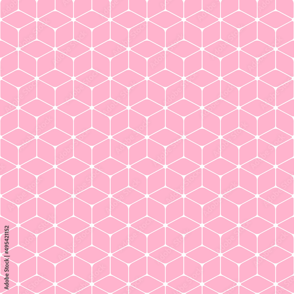 Seamless geometric pattern on pastel pink background. Simple vector illustration. Seamless geometric pattern on pastel pink background. Simple vector illustration.