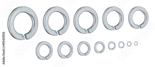 Foto Washer Flat High Quality Zinc Plated, spring lock washer stainless steel, wave w