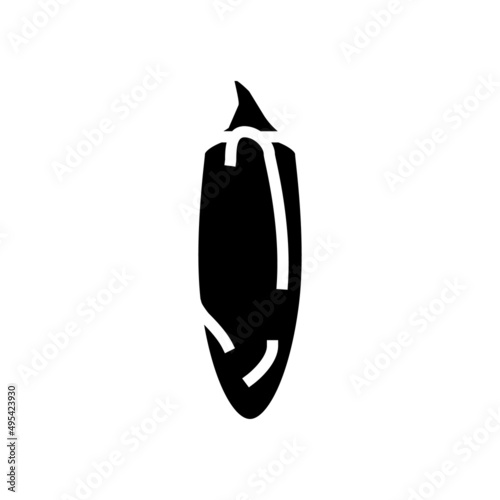 jalapeno pepper glyph icon vector. jalapeno pepper sign. isolated contour symbol black illustration