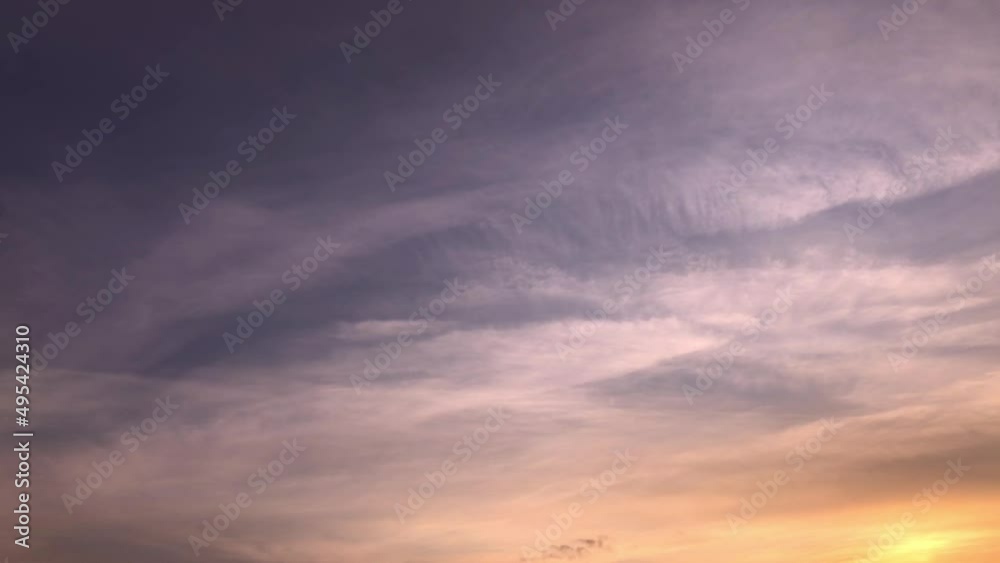 Blue, Purple and yellow sunset. Calm but dramatic sky. Summertime in Sweden Blue, Purple and yellow sunset. Calm but dramatic sky. Summertime in Sweden