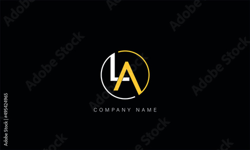 AL, LA, AL, Letters Logo Monogram