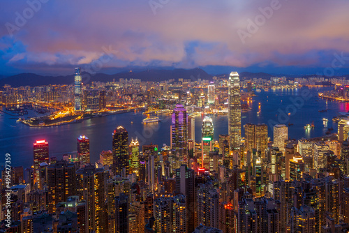 Hong Kong Cityscape From the Peak © Philip