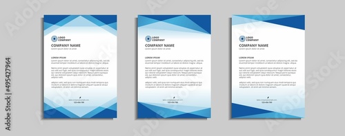 modern corporate letterhead template design 
