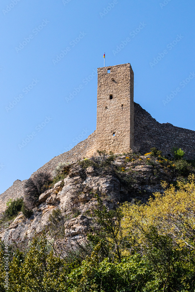 the fortress of Mornas, overlooking the Rhône