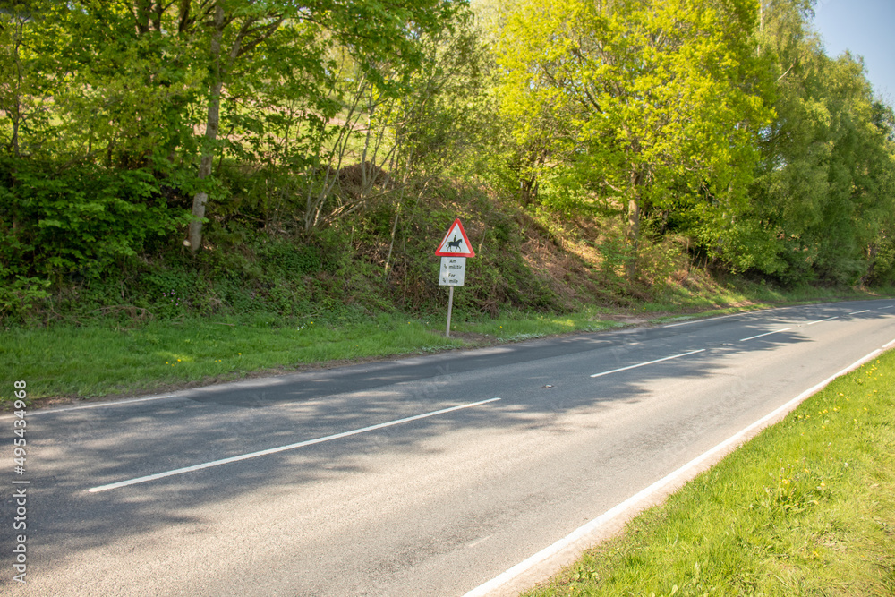 Fototapeta premium springtime scenery in the Wye valley.
