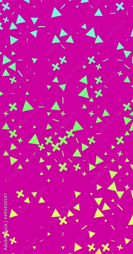 Abstract geometric pattern background. Minimal design in Bright colors animated. Flat design background loop animation Abstract geometric pattern background. Minimal design in Bright colors animated. Flat design background loop animation
