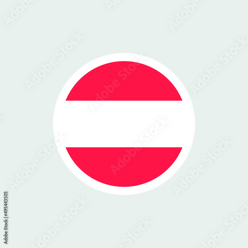 Free Download Flag of Austria. Three stripes of red and white. The symbol of the Russian Federation. Isolated vector illustration on white background. - GFXLoad