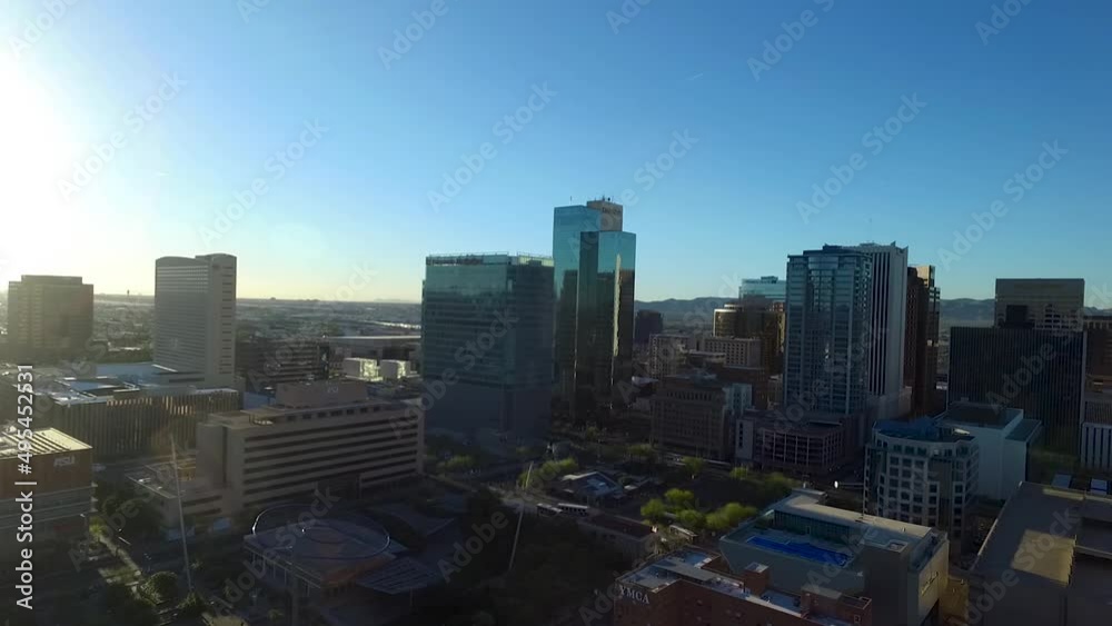 Panning aerial view of the Phoenix condos in mid summer, circa 2016. Panning aerial view of the Phoenix condos in mid summer, circa 2016.