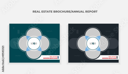 Real Estate Brochure Template Layout Vector File Premium Concept