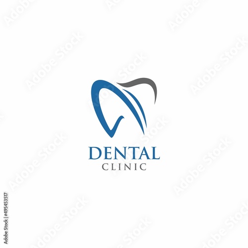 letter A tooth logo design