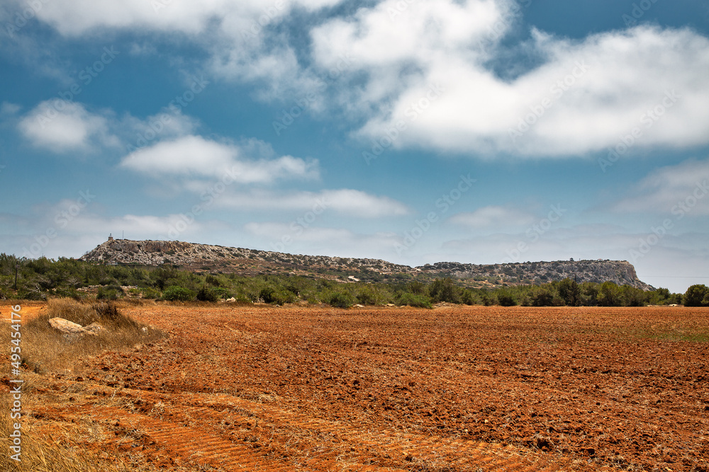 Cape Greco peninsula rural landscape, Cyprus. Cape Greco peninsula rural landscape, Cyprus.