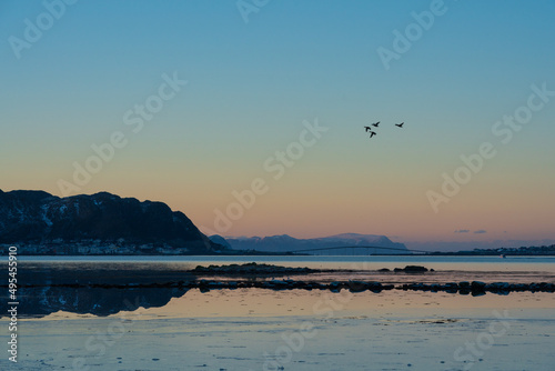 View from Søre Vaulen, Herøy, Norway. photo