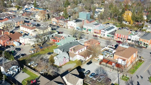 Aerial view of Niagara-on-the-Lake, Ontario, Canada 4K
