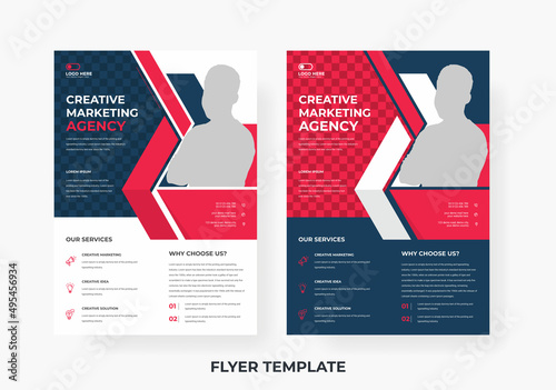 Corporate business flyer poster template design