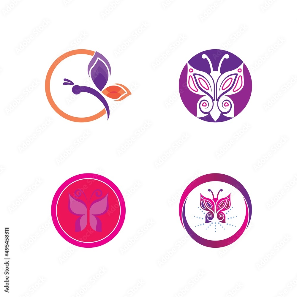 Beauty Butterfly icon vector design
