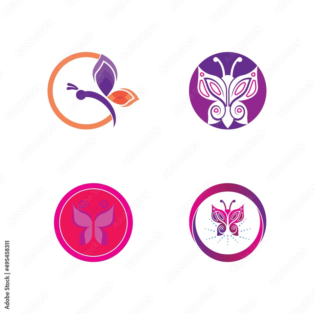 Beauty Butterfly icon vector design Beauty Butterfly icon vector design